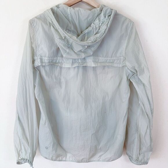 Lululemon Step Out Anorak Ocean Air Windbreaker Rain Jacket - Picture 14 of 16